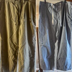 Gap Relaxed Fit Pants Bundle: Pinstripe and Cargo XL
